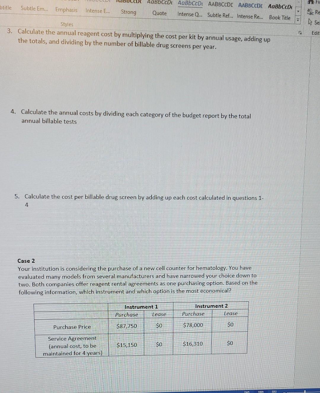 . . . Case 1 Follow the instructions to work