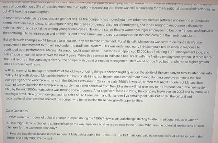 case study and answer Established in 1918, the