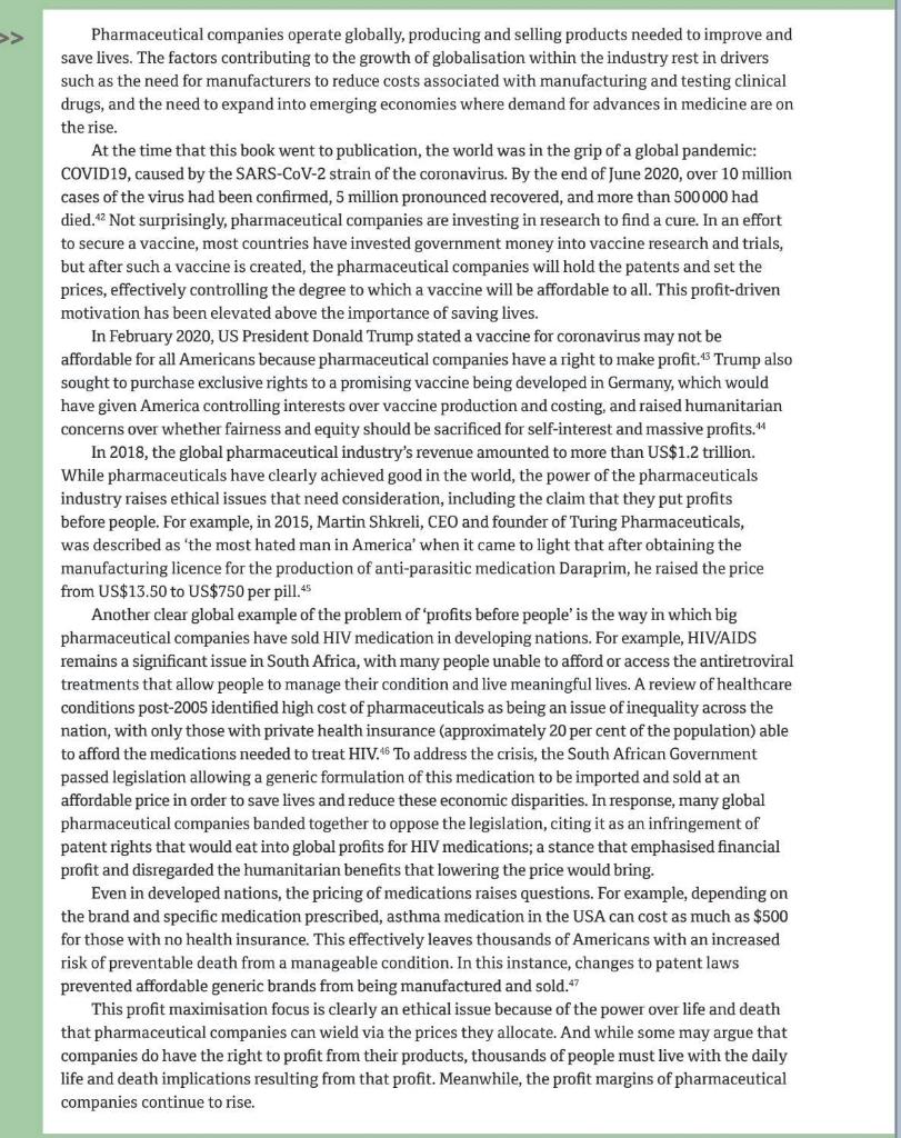 Read Case for Critical Analysis 7.2 pg259260