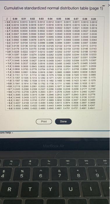 Given a normal distribution with =100 and =10,