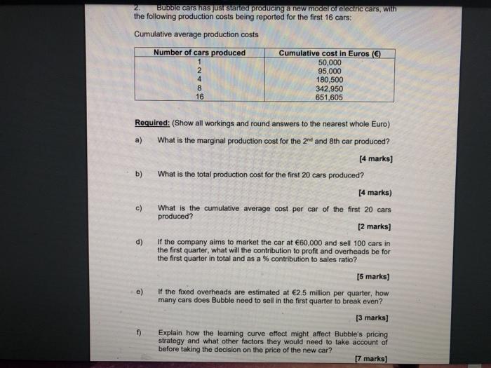 Bubble cars has just started producing a new