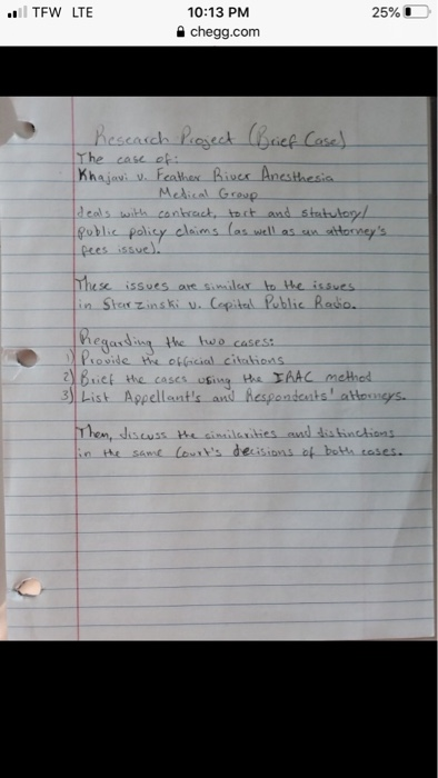 i need some guidances on how to do a case brief.