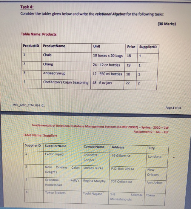 Task 1: Submit a work proposal for this