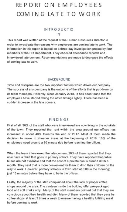 write a summary and recommendations based on the