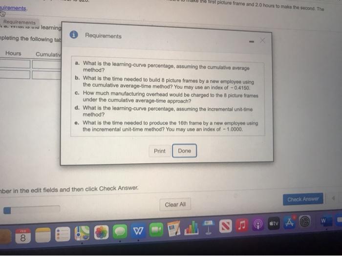 can you do all the requirements please, there are
