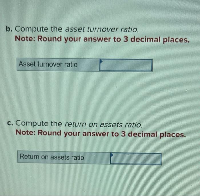 Consider the following financial data from the