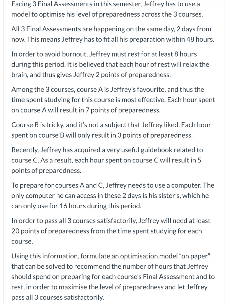 Hi can I please get help on this question, it