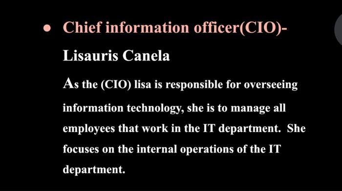 i just beed u to do the cio information for this