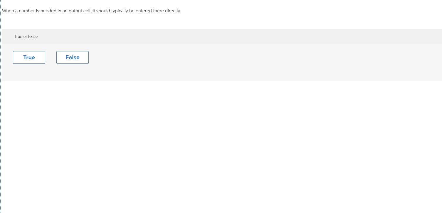 When a number is needed in an output cell, it
