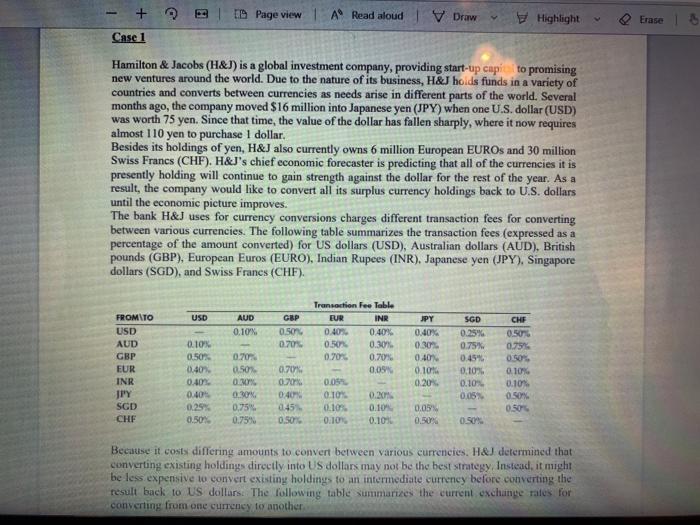 + ID Page view | A Read aloud Draw Highlight
