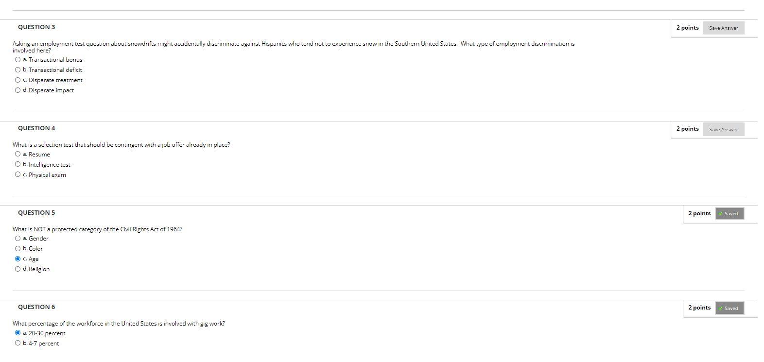 QUESTION 3 2 points Save Answer Asking an