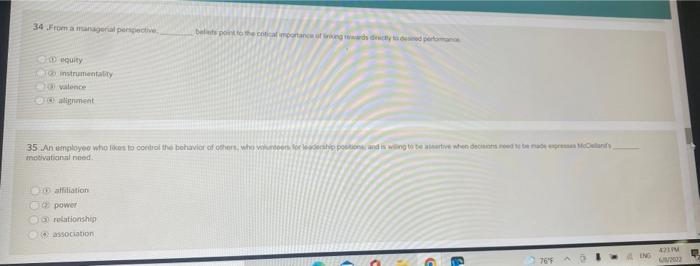 35 .An employee who likes to control the behavior