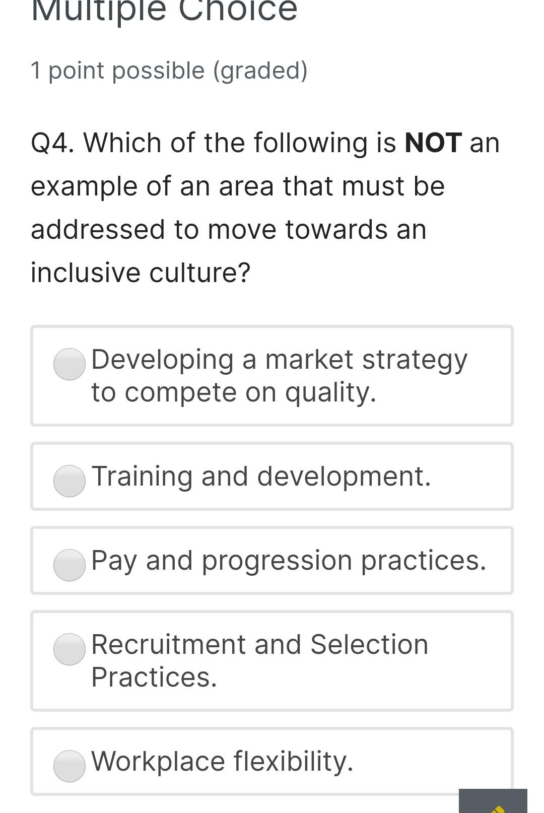 Please Help Multiple Choice 1 point possible
