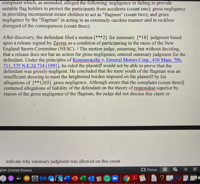 1. Prepare a case summary: Enumerate the key