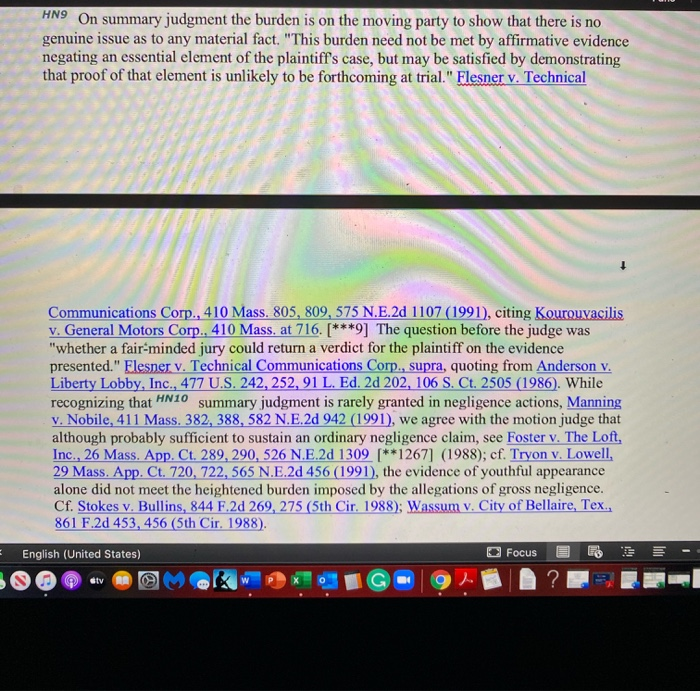 1. Prepare a case summary: Enumerate the key