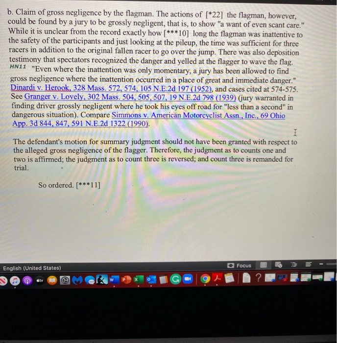 1. Prepare a case summary: Enumerate the key