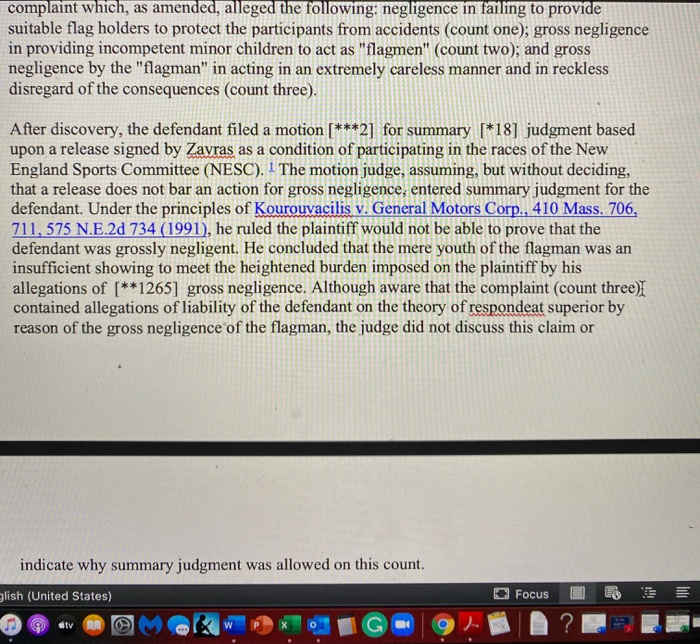 1. Prepare a case summary: Enumerate the key