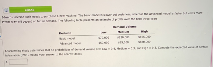 eBook Edwards Machine Tools needs to purchase a