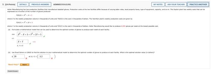 question: (b) 3. 24 Point DETAILS PREVIOUS