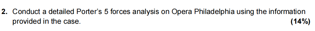 2. Conduct a detailed Porter's 5 forces analysis