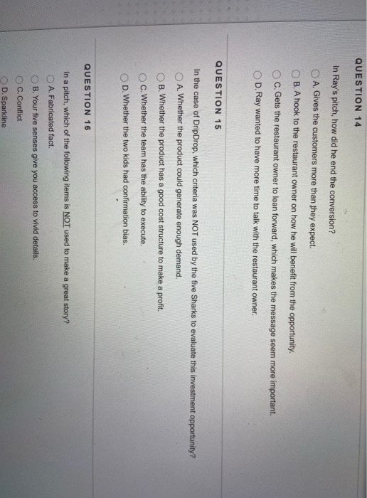 question number 14 is about the Founder movie