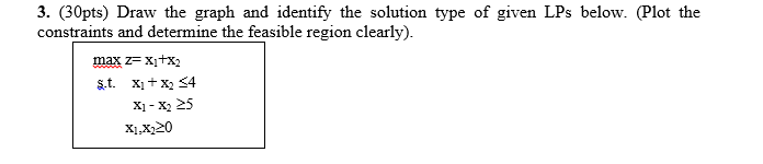 3. (30pts) Draw the graph and identify the