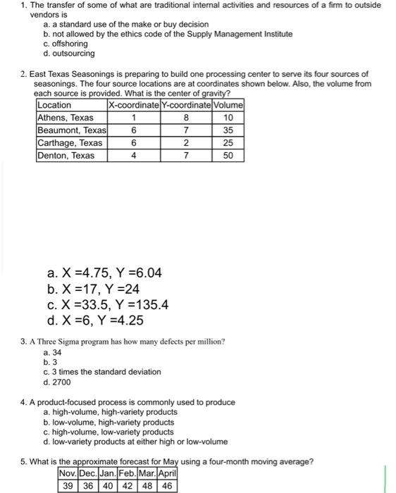 Just answer those question without explanation as