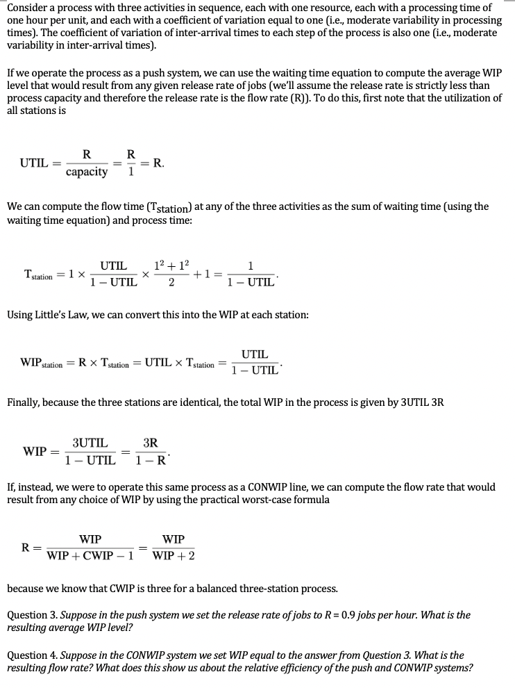 Consider a process with three activities in