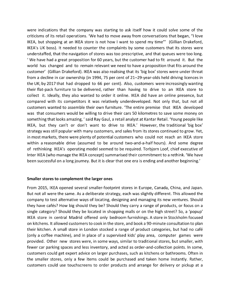 Case Study : IKEA looks to the future For