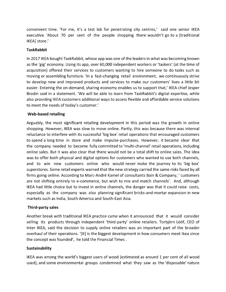 Case Study : IKEA looks to the future For