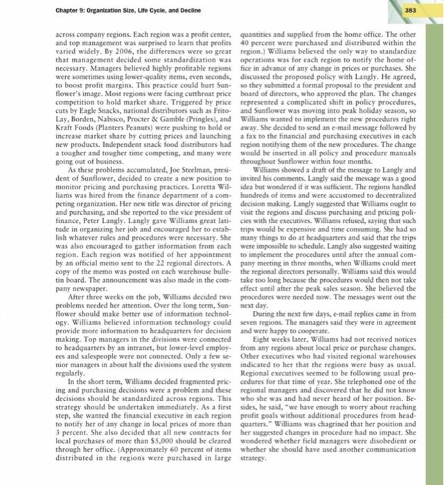 Short summary and personal conclusion please CASE