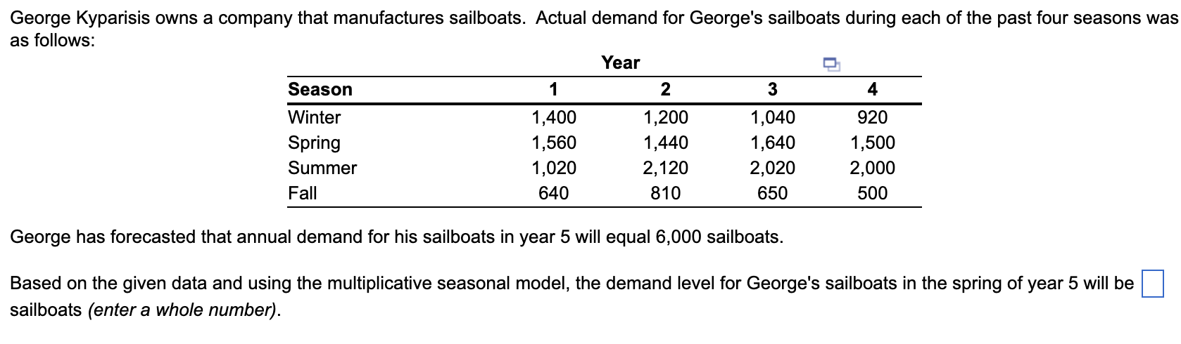 George Kyparisis owns a company that manufactures