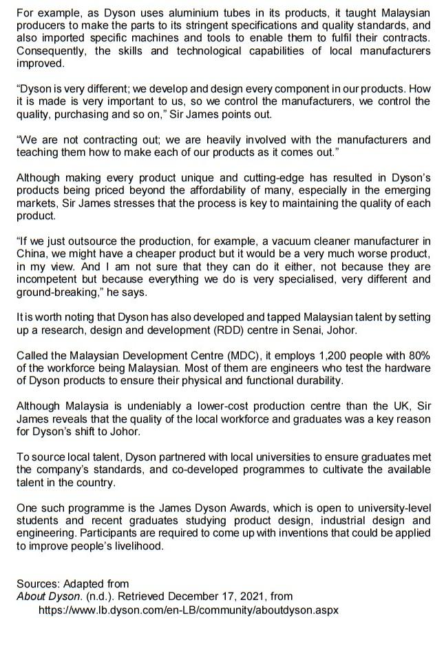 Case Study Read the following case and answer all