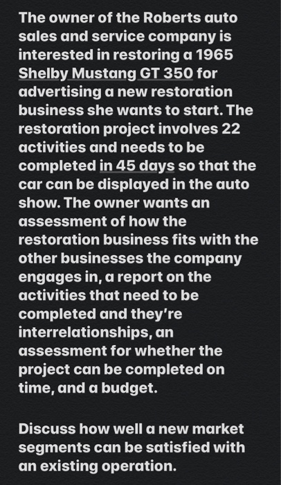 The owner of the Roberts auto sales and service