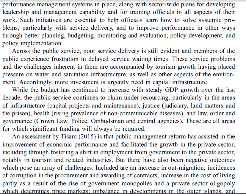 Read the case study Public sector management and