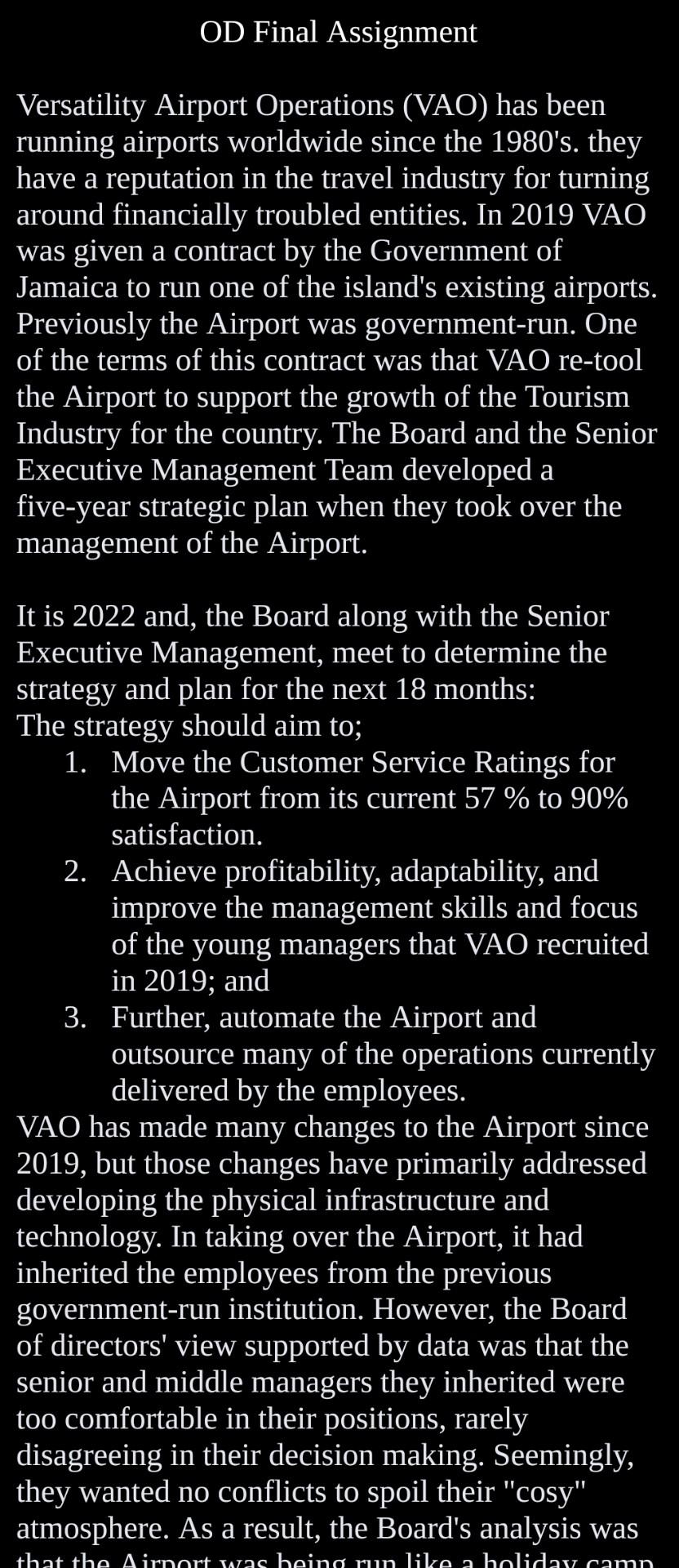 OD Final Assignment Versatility Airport