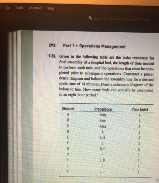 Go Tools Window Helo Questions & Problems Chapter
