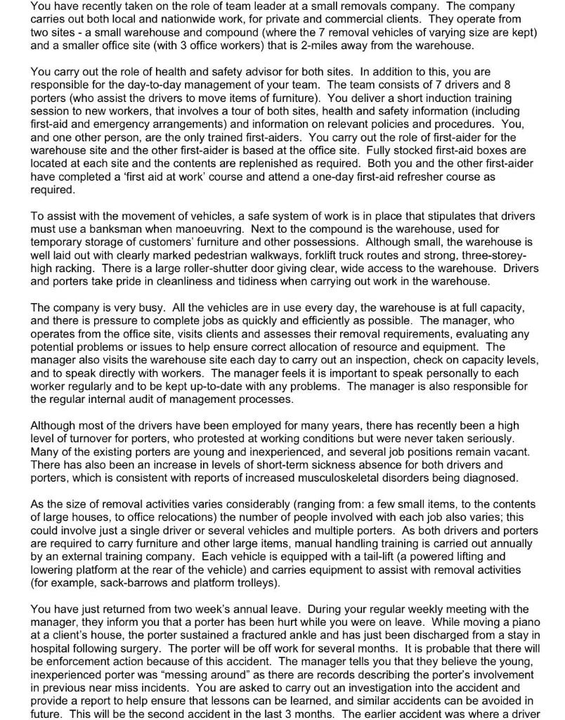 You have recently taken on the role of team