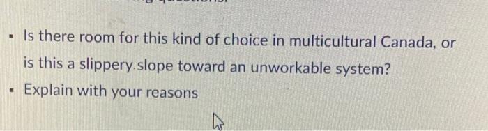 Is there room for this kind of choice in