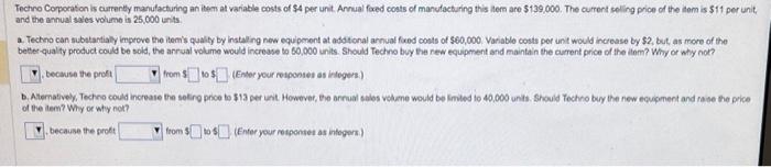 Tectro Copocation is currenty manutacturing an