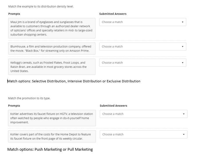 Match the example to its distribution density