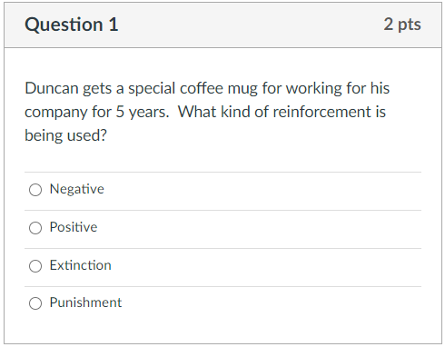 Please help me Question 1 2 pts Duncan gets a
