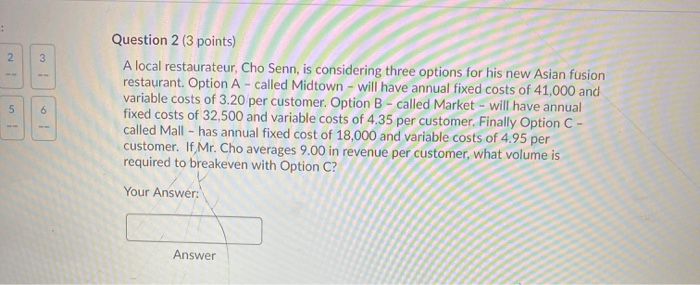 ent 2 (Breakeven Analysis) John Clark: Attempt 1