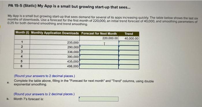 PA 155 (Static) My App is a small but growing