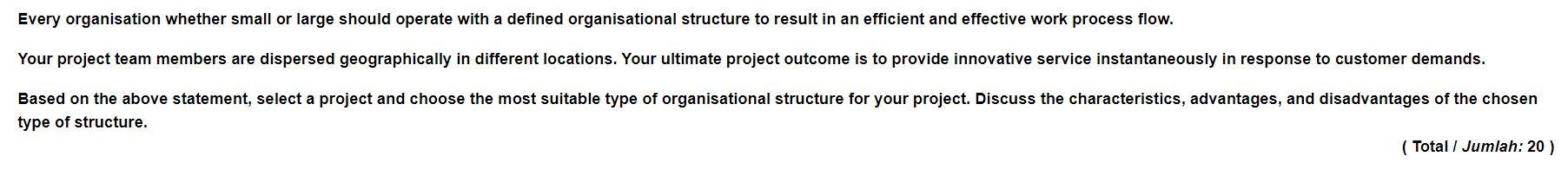 Every organisation whether small or large should