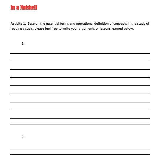 Please answer it, thank you! In a Nutshell