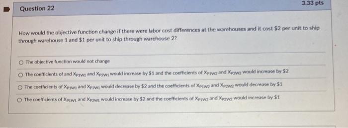 A company has a distribution network that