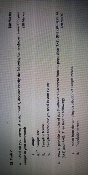 please solve task 2 ( b) . 2) Task 2 (30 Marks)