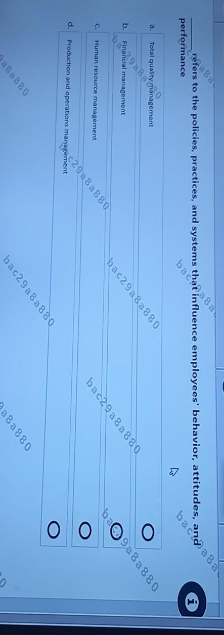 a 8 a to the policies, practices, and systems