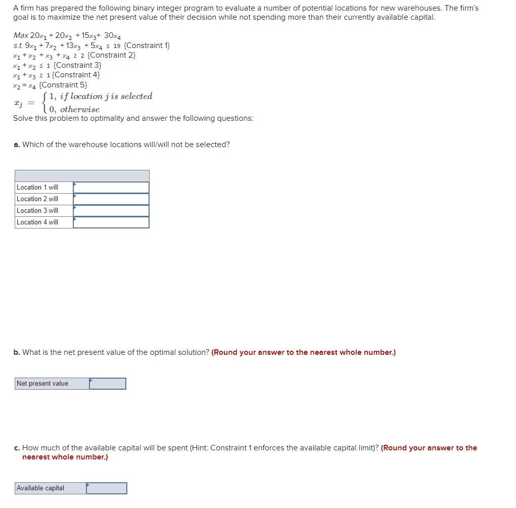 Need step-by-step solution via Excel Solver. From